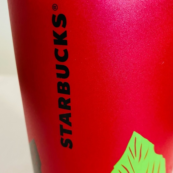 Starbucks Holiday Christmas Hot Pink Poinsettia Ceramic Tumbler 12 Fl Oz 2021 - Picture 8 of 12